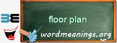 WordMeaning blackboard for floor plan